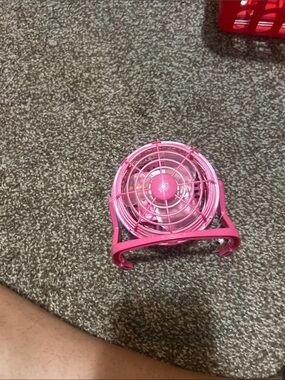 Portable Pink Desktop Fan